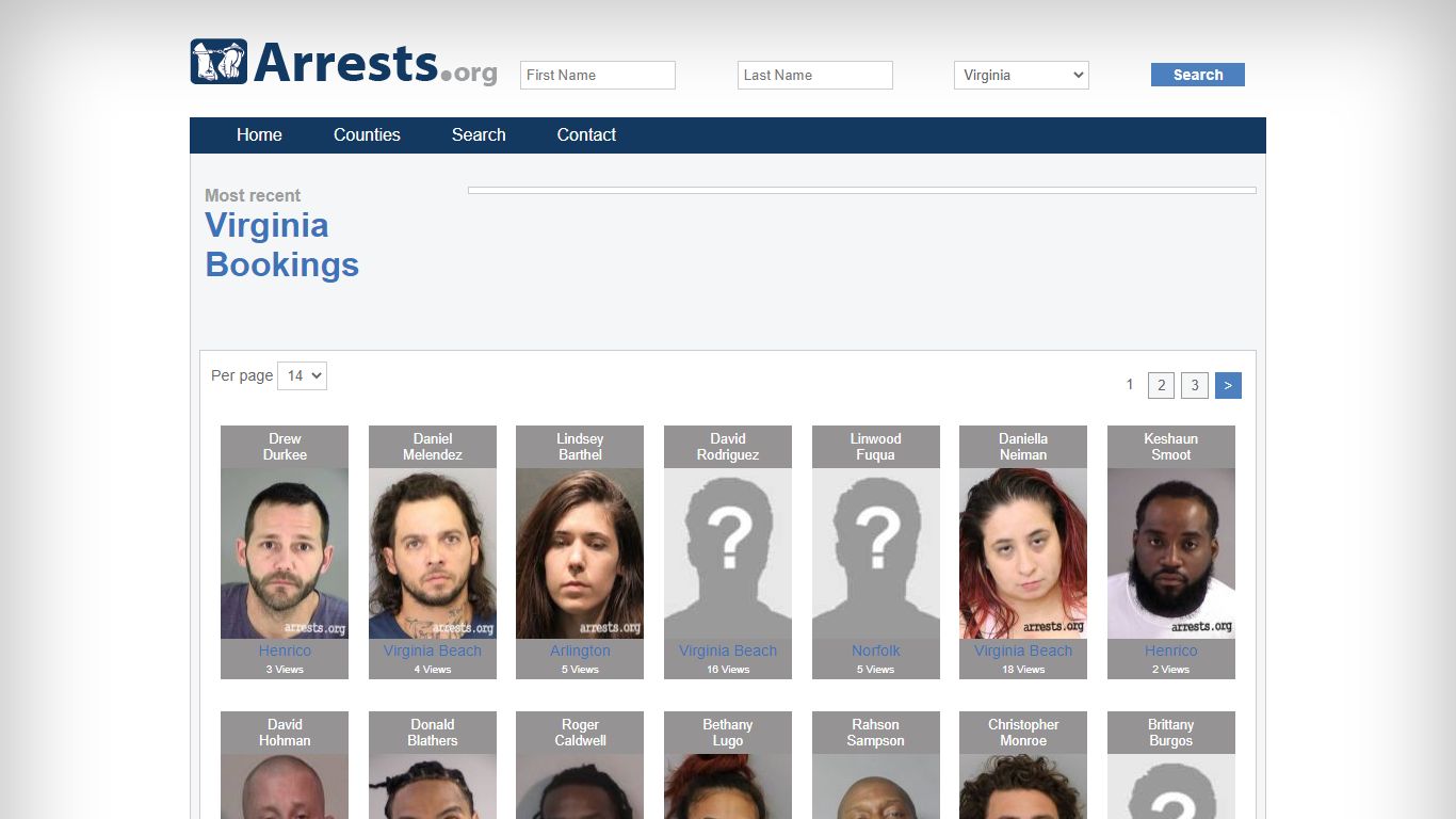 Virginia Arrests and Inmate Search